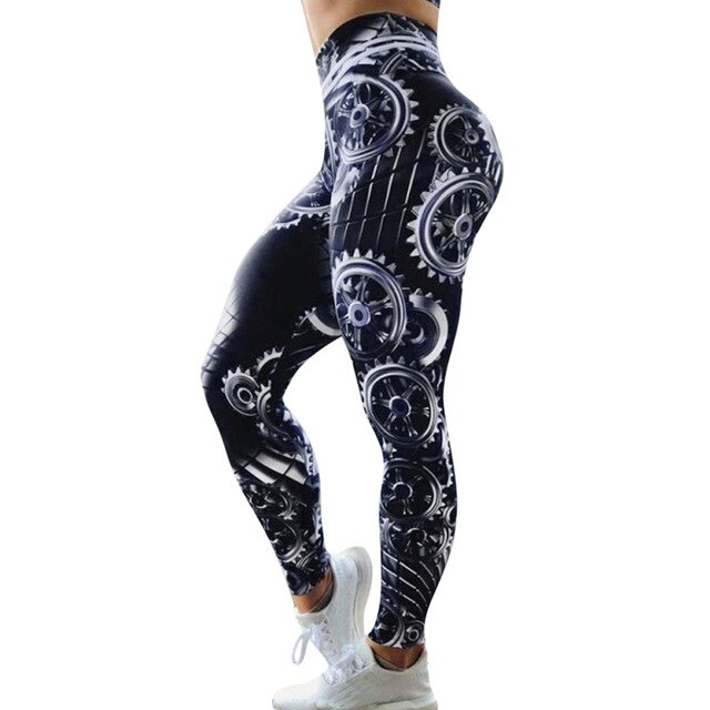 Leggings sport women fitness Print High Waist Leggings Fitness Sports Running Yoga Athletic Pants sport leggings - GilloServ