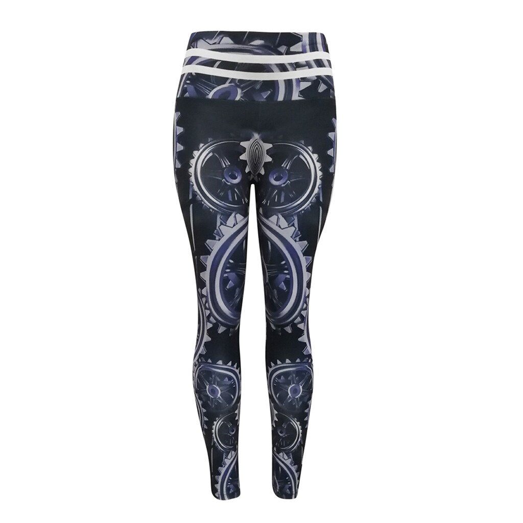Leggings sport women fitness Print High Waist Leggings Fitness Sports Running Yoga Athletic Pants sport leggings - GilloServ