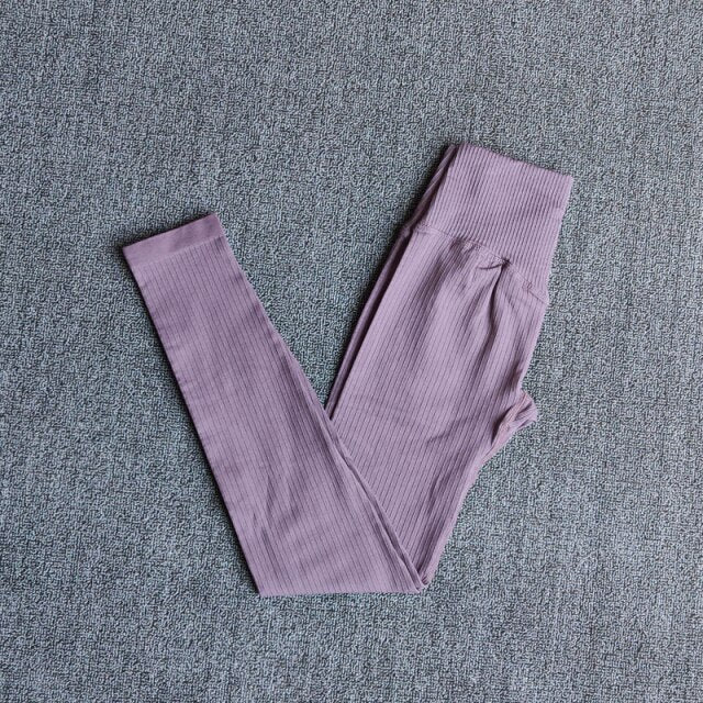 Sportswear Yoga Sets Ribbed Seamless Long Sleeve - GilloServ