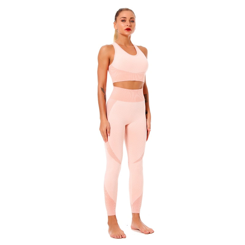 Women Fitness Sport Yoga Suit Seamless Women Yoga Sets - GilloServ