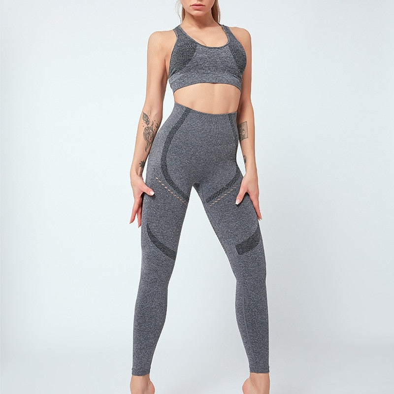 Women Seamless Yoga Set Women Gym Clothes - GilloServ