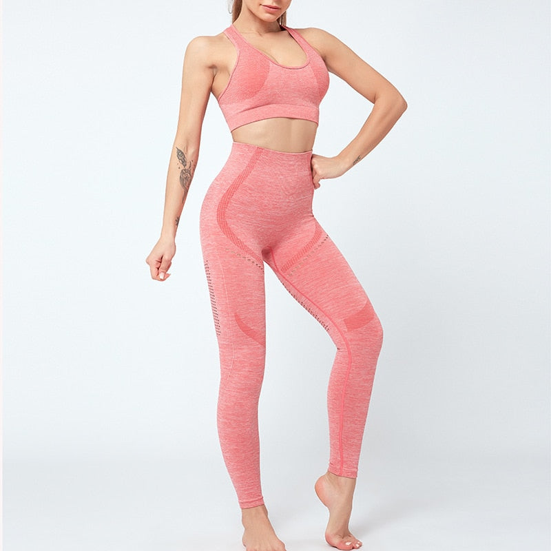 Women Seamless Yoga Set Women Gym Clothes - GilloServ