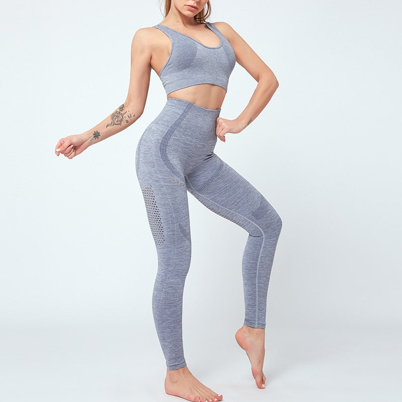 Women Seamless Yoga Set Women Gym Clothes - GilloServ
