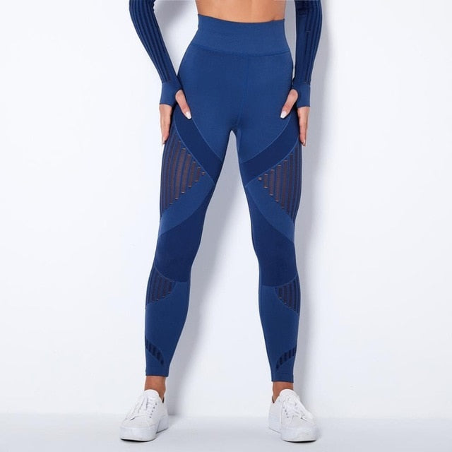 Seamless Yoga Set Women Gym Clothes Long Sleeve Crop - GilloServ