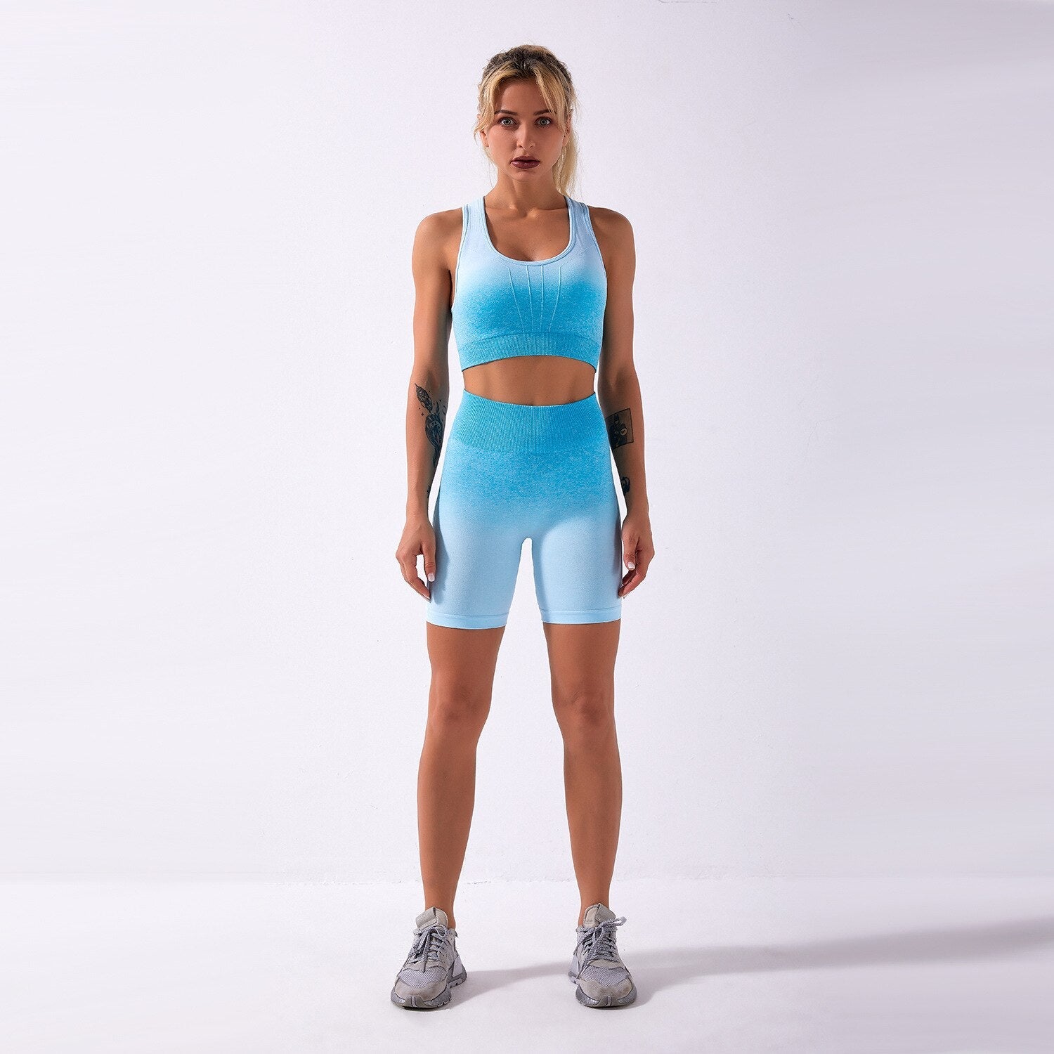 Sportswear Yoga Shorts Set Women GYM Clothing - GilloServ