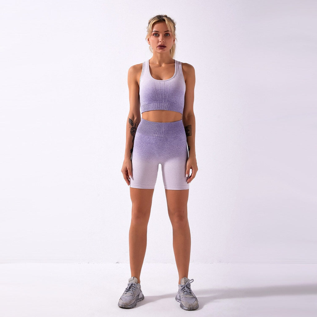 Sportswear Yoga Shorts Set Women GYM Clothing - GilloServ