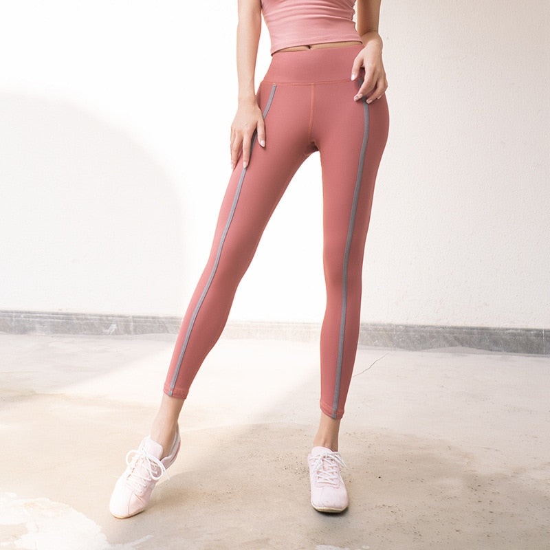 Striped Yoga Leggings For Women Hip Lifting - GilloServ