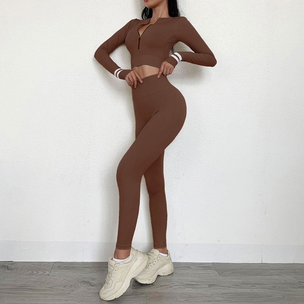 Seamless Sportswear Yoga Set Gym Fitness Tracksuit - GilloServ