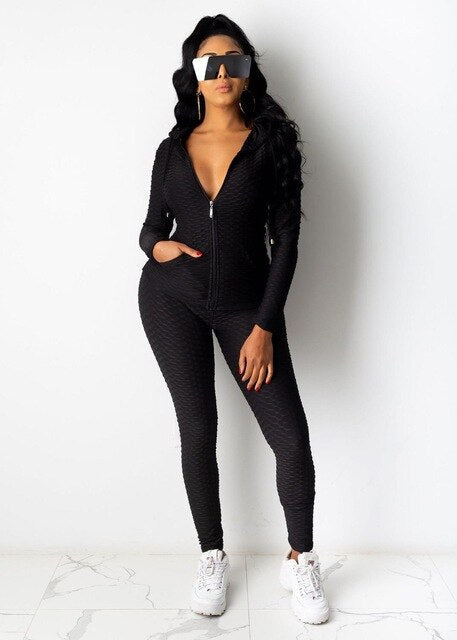 Sportswear Jacquard Hooded Set Gym Fitness Tracksuit - GilloServ