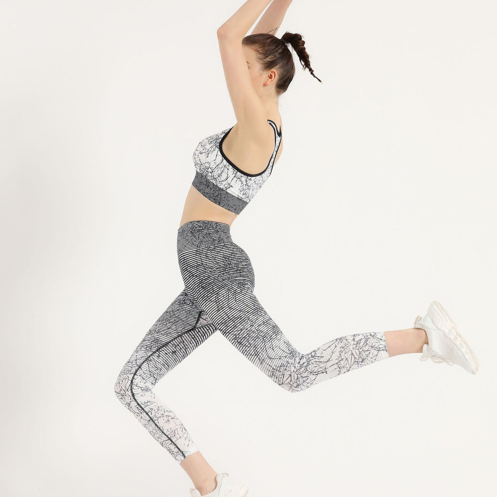Women Seamless Gym Yoga Suit Tank Crop Top - GilloServ