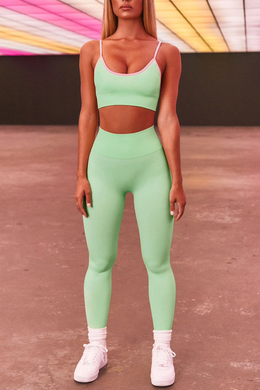 Sportswear Seamless Yoga Set Solid Women Gym Clothes - GilloServ