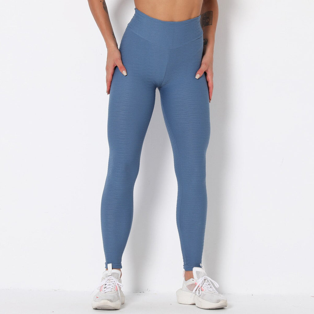 Solid Yoga Leggings High Elastics Pants High Waist Hips Lifting - GilloServ