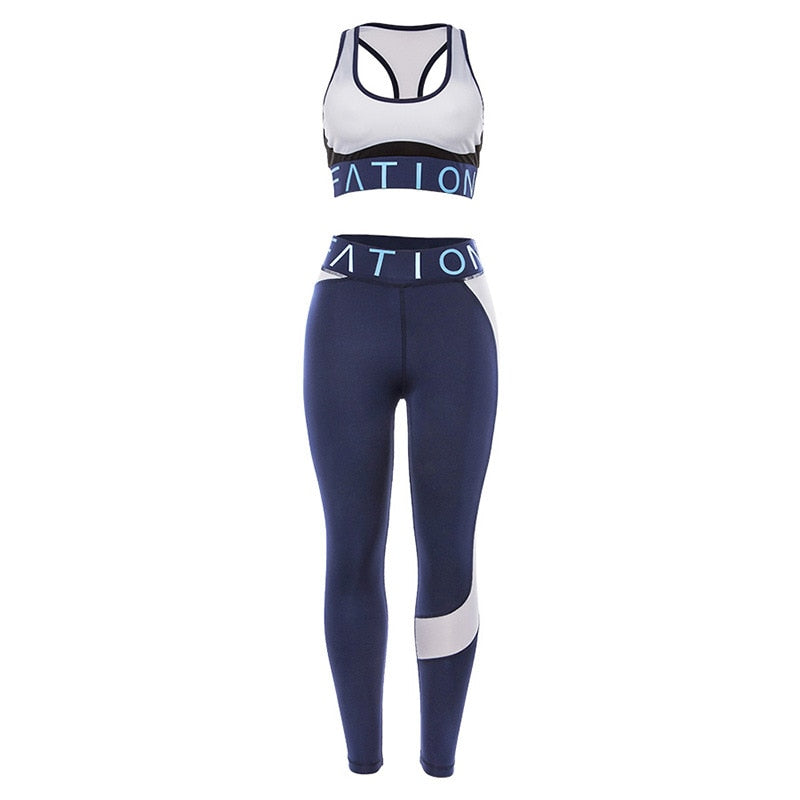 Seamless Yoga Set Sportswear Tracksuit Fashion Bra Top - GilloServ