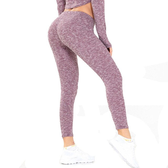 Gym Yoga Leggings Drawstring High Elastic Slim Pants - GilloServ