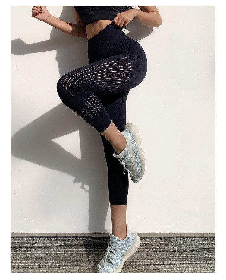 Seamless Gym Yoga Leggings Hips Lifting - GilloServ