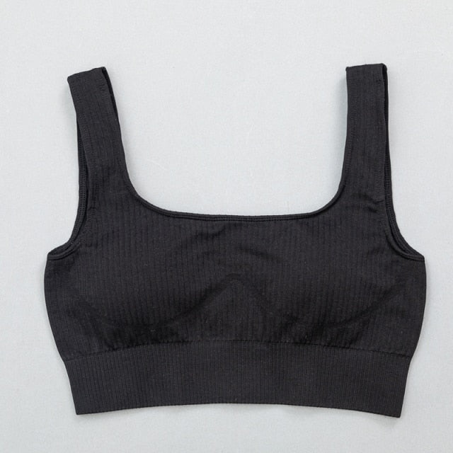 High Waist Sports Bra+ Legging Gym Clothing Seamless Fitness - GilloServ
