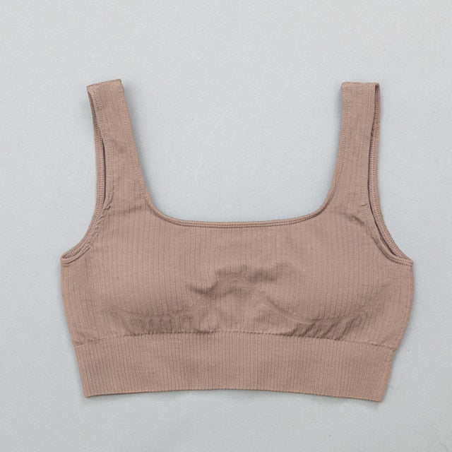 High Waist Sports Bra+ Legging Gym Clothing Seamless Fitness - GilloServ