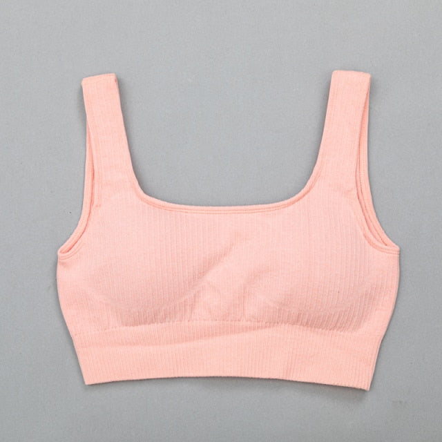 High Waist Sports Bra+ Legging Gym Clothing Seamless Fitness - GilloServ