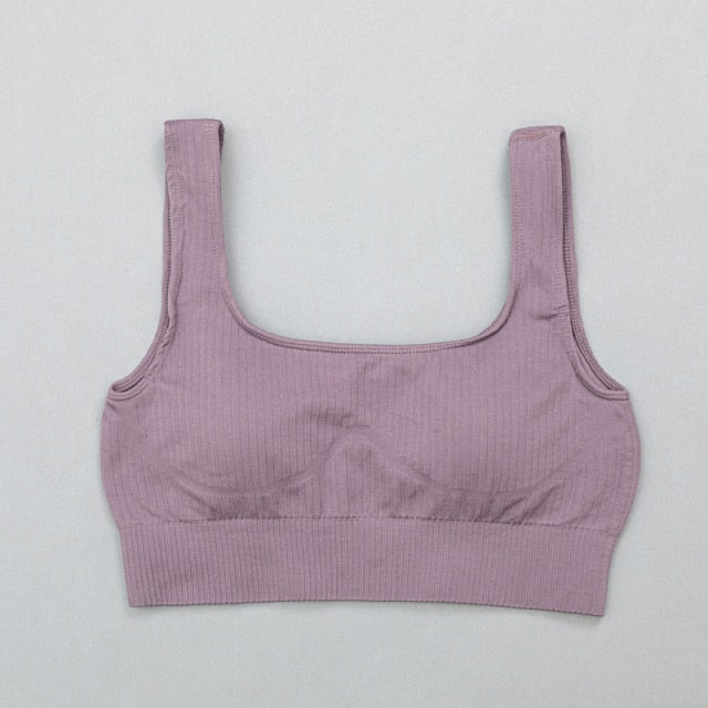 High Waist Sports Bra+ Legging Gym Clothing Seamless Fitness - GilloServ