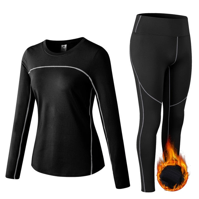 Thermal Sports Suits Women Workout Yoga - GilloServ