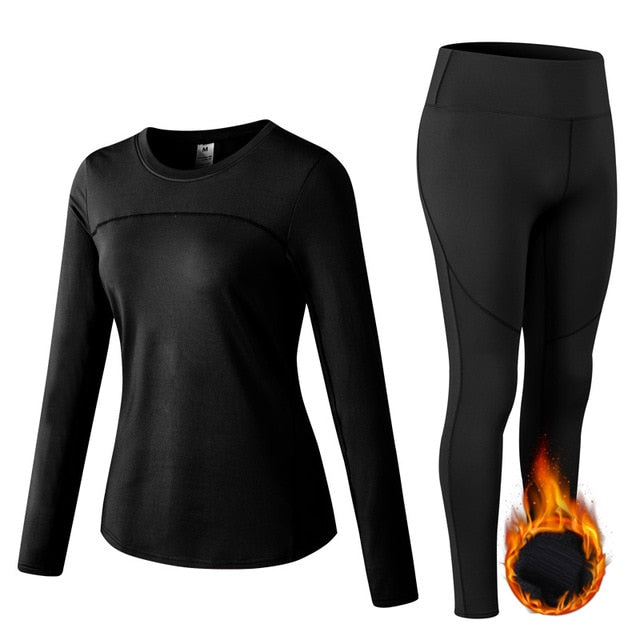 Thermal Sports Suits Women Workout Yoga - GilloServ