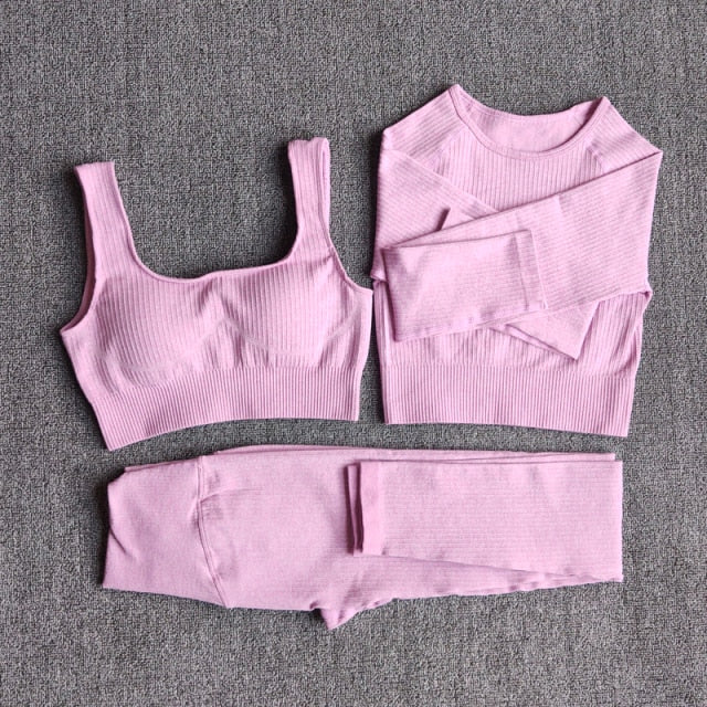 Yoga Set Seamless Women & #39;s Sportswear - GilloServ