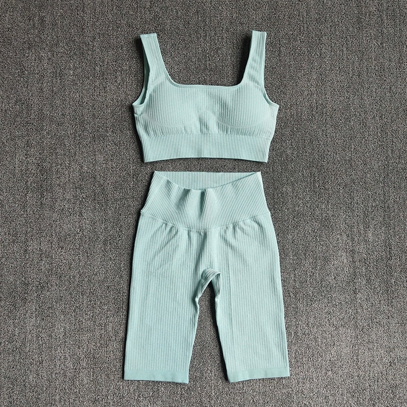 Women Yoga Set Sports Bra