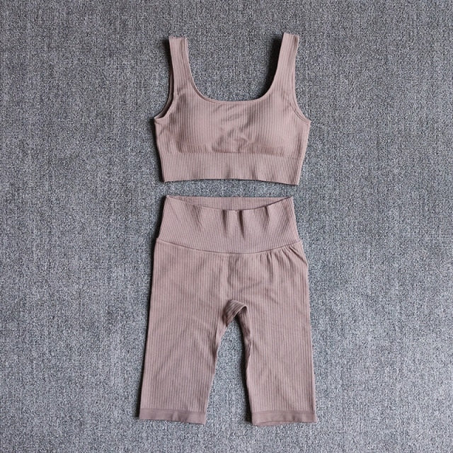 Women Yoga Set Sports Bra