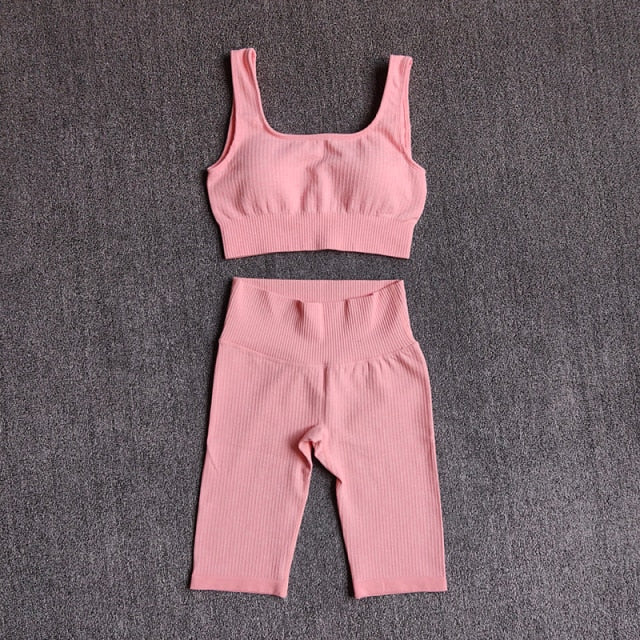 Women Yoga Set Sports Bra