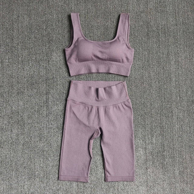 Women Yoga Set Sports Bra