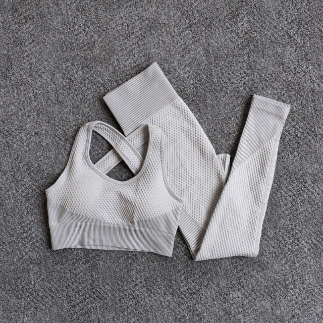 Women Fitness Sport Yoga Suit Seamless Women Yoga Sets - GilloServ