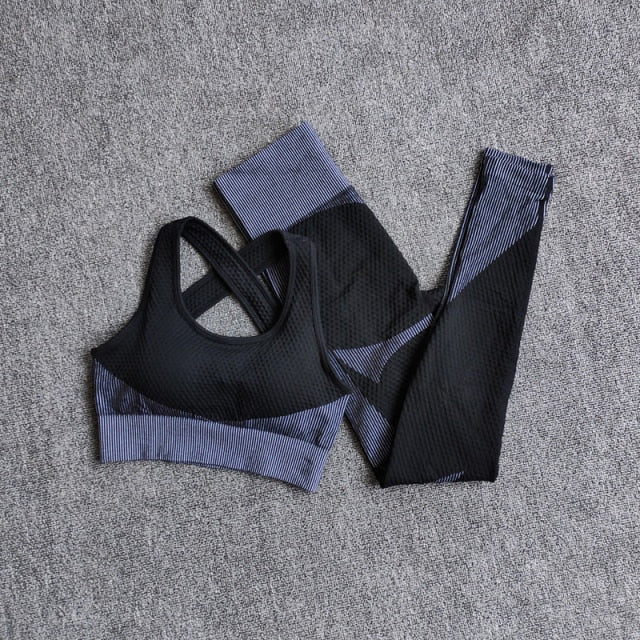 Women Fitness Sport Yoga Suit Seamless Women Yoga Sets - GilloServ