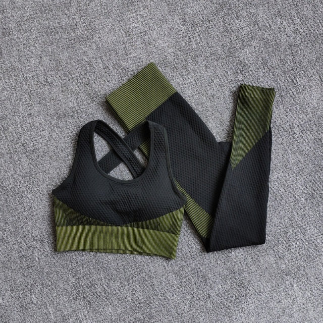Women Fitness Sport Yoga Suit Seamless Women Yoga Sets - GilloServ
