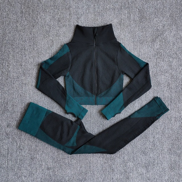 Women Fitness Sport Yoga Suit Seamless Women Yoga Sets - GilloServ