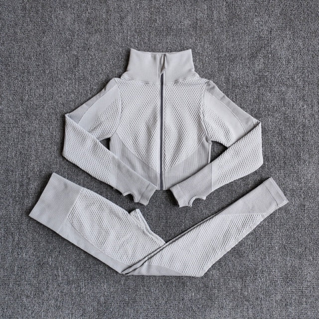 Women Fitness Sport Yoga Suit Seamless Women Yoga Sets - GilloServ