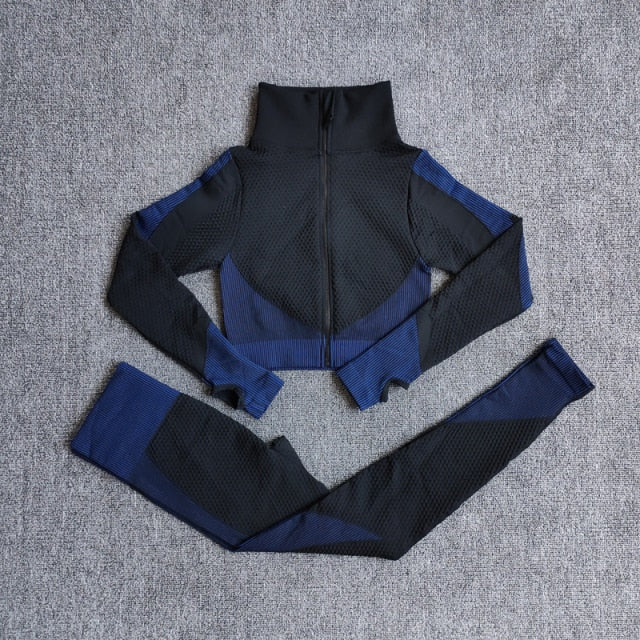 Women Fitness Sport Yoga Suit Seamless Women Yoga Sets - GilloServ