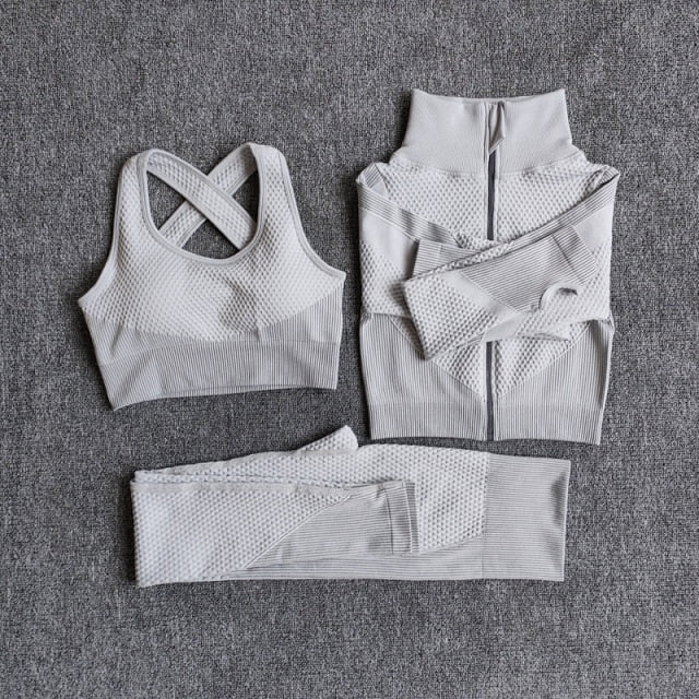 Women Fitness Sport Yoga Suit Seamless Women Yoga Sets - GilloServ