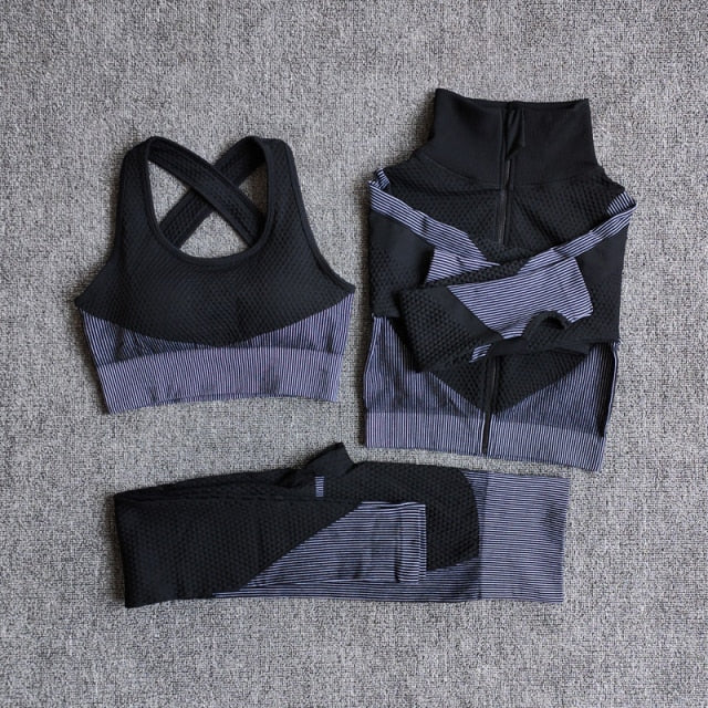 Women Fitness Sport Yoga Suit Seamless Women Yoga Sets - GilloServ