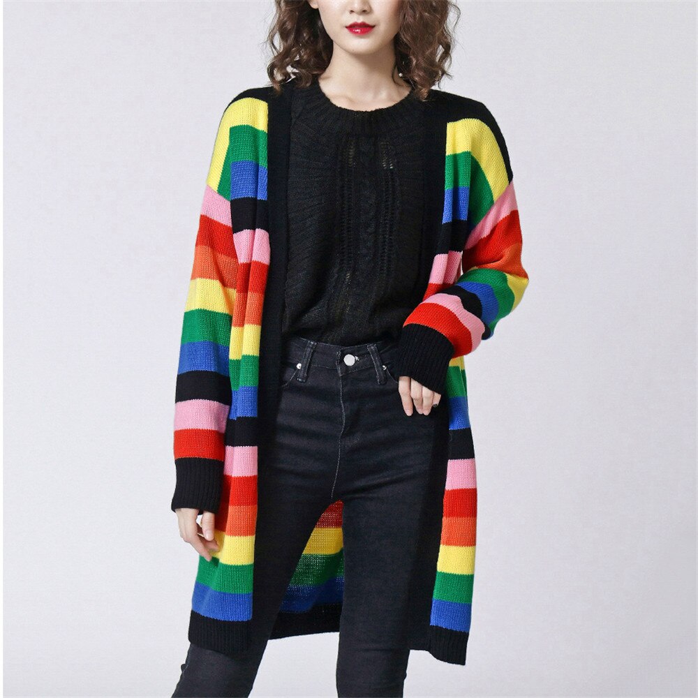 Oversized Cardigan Long Knitted Sweater Tops - GilloServ