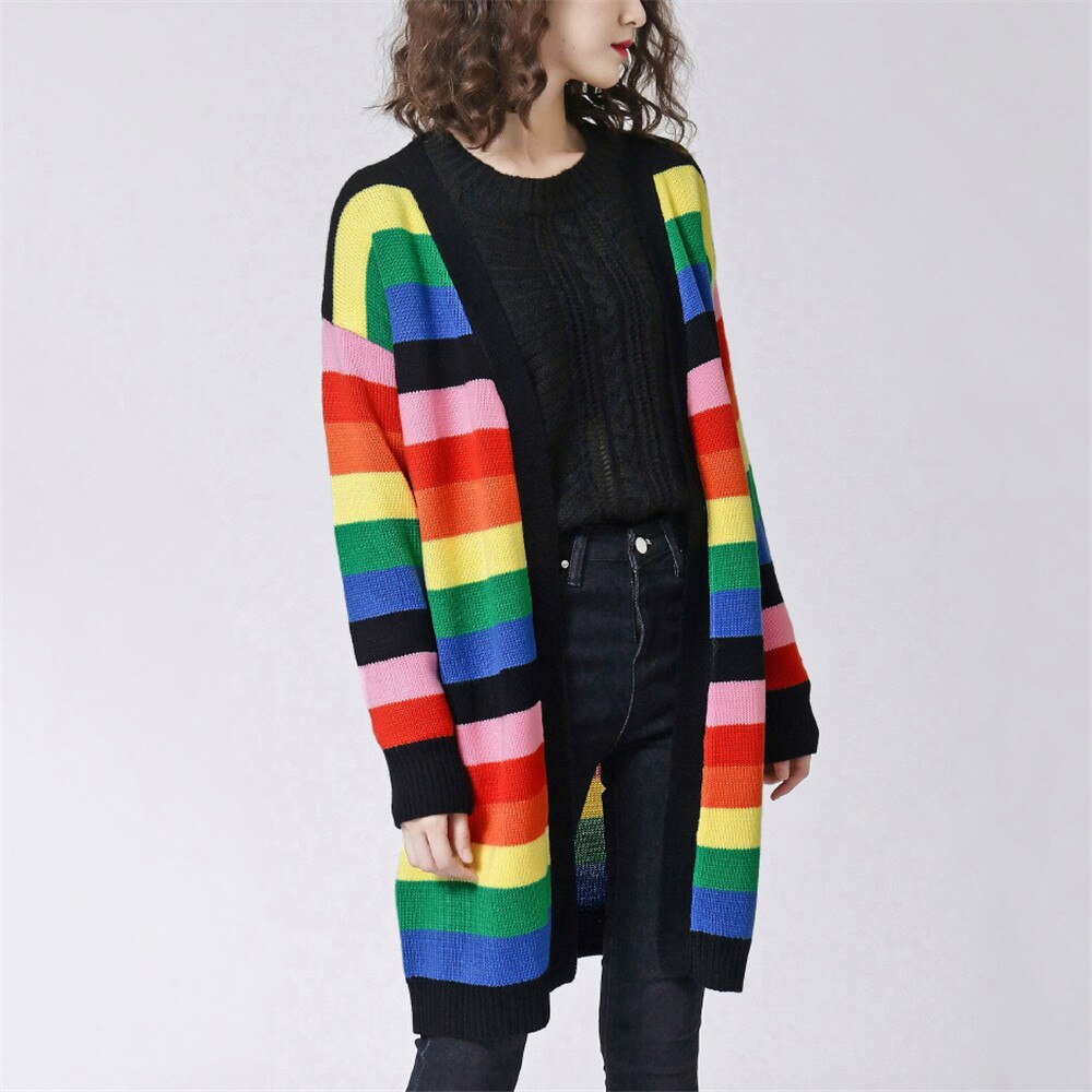 Oversized Cardigan Long Knitted Sweater Tops - GilloServ