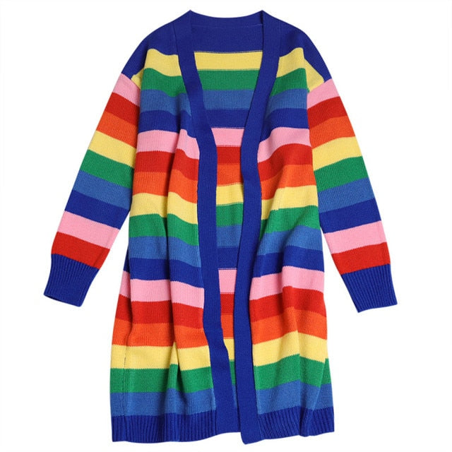Oversized Cardigan Long Knitted Sweater Tops - GilloServ