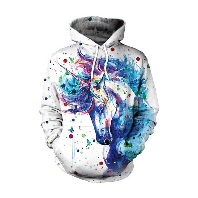 New Fashion Men//Women  Unicorn Cartoon Hoodies - GilloServ