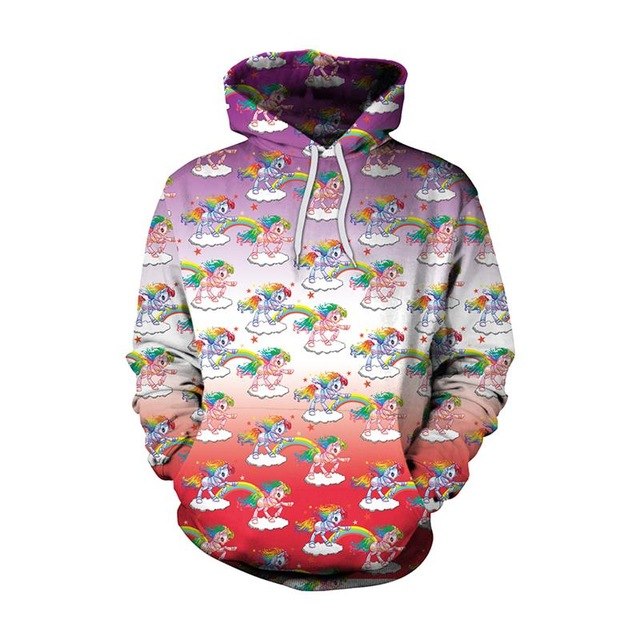New Fashion Men//Women  Unicorn Cartoon Hoodies - GilloServ