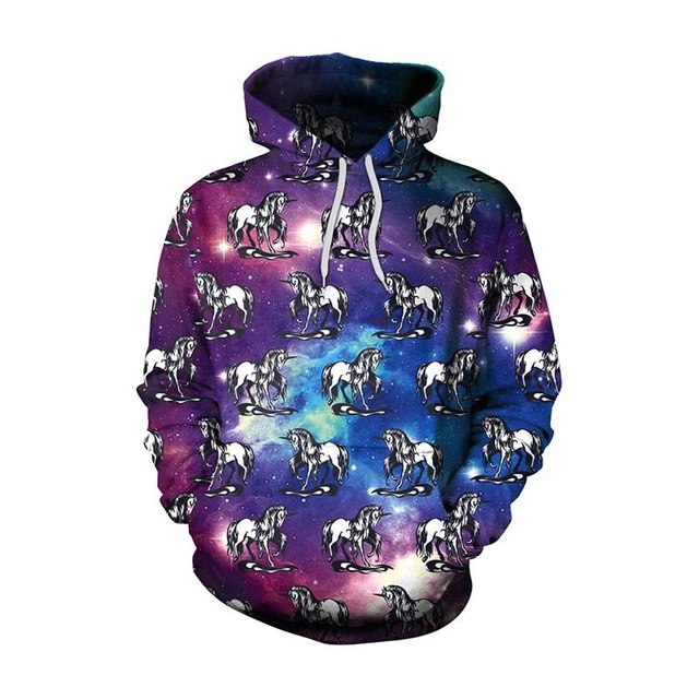 New Fashion Men//Women  Unicorn Cartoon Hoodies - GilloServ