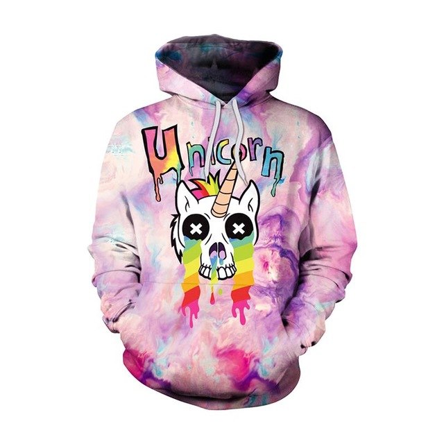 New Fashion Men//Women  Unicorn Cartoon Hoodies - GilloServ