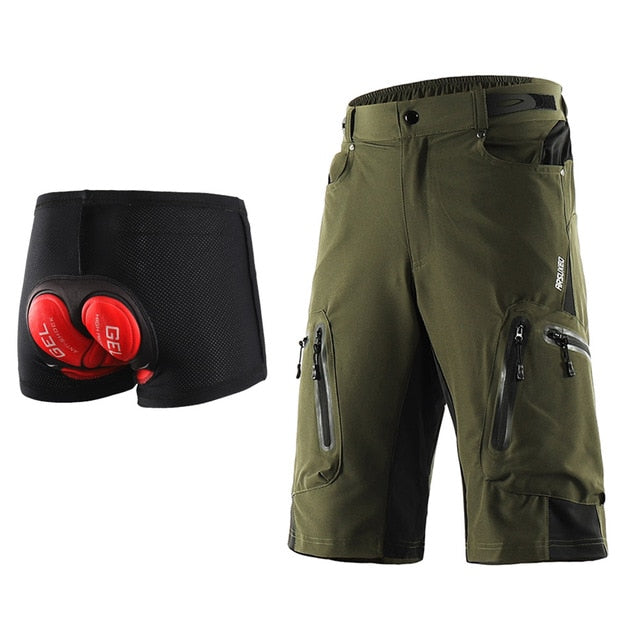Men Outdoor Sports Cycling Shorts MTB Downhill Trousers Mountain Bike Bicycle Shorts Water Resistant Loose Fit - GilloServ