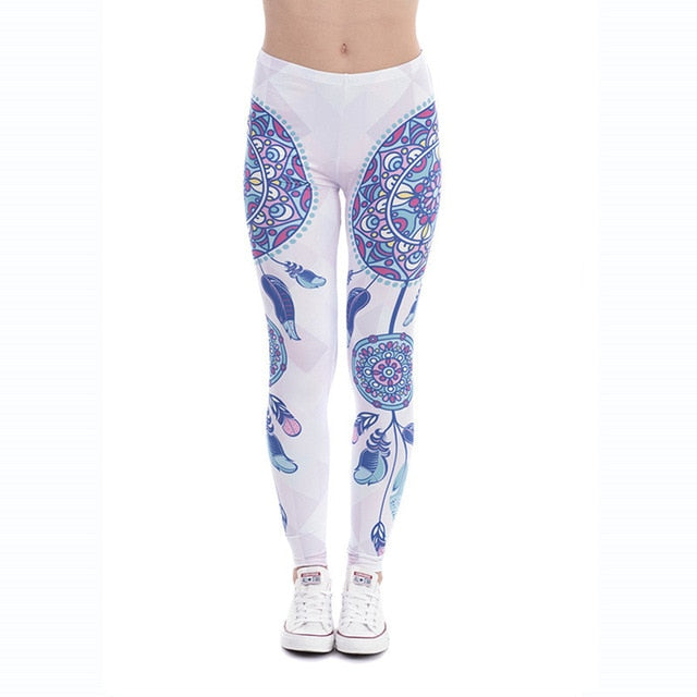 Women Mandala Feathers Printing Sexy Slim - GilloServ