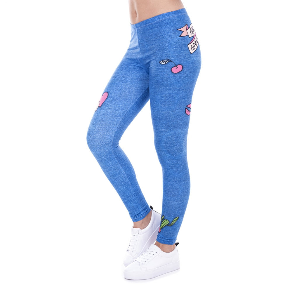 Fashion Legging Female Design Printed - GilloServ