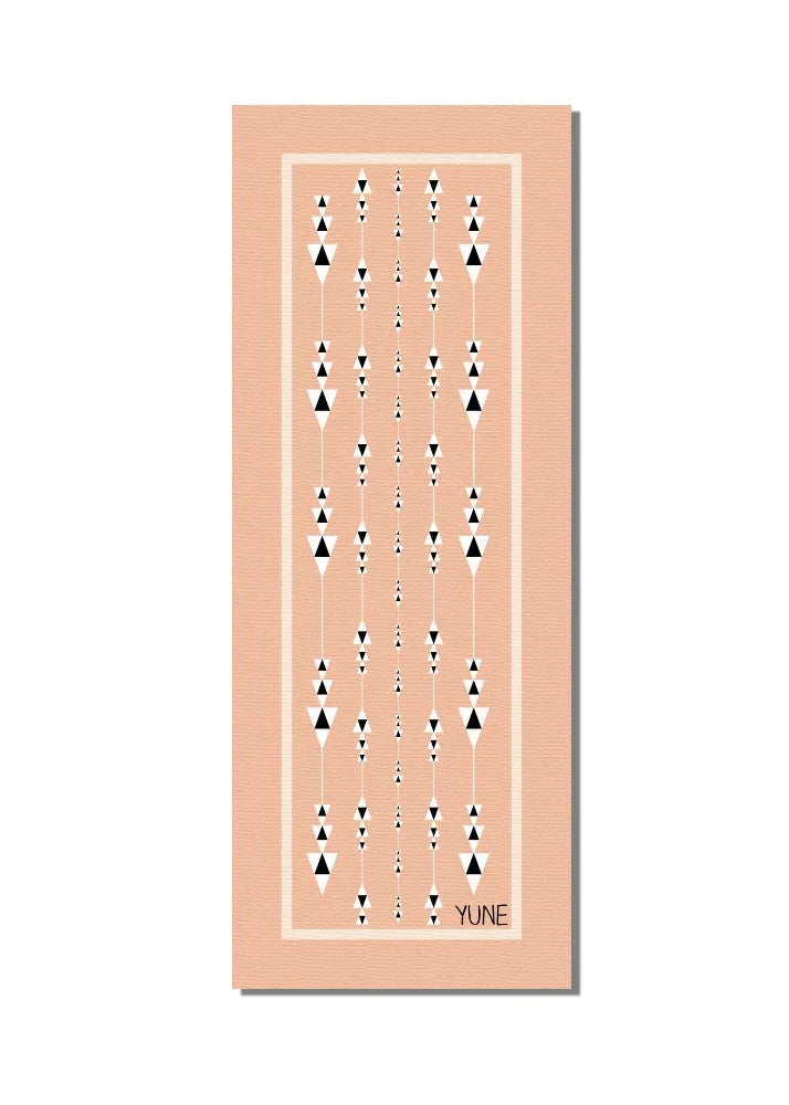 “Golden Hour Flow” Yoga Mat – 6mm Non-Slip, Eco-Friendly (Tan) - GilloServ