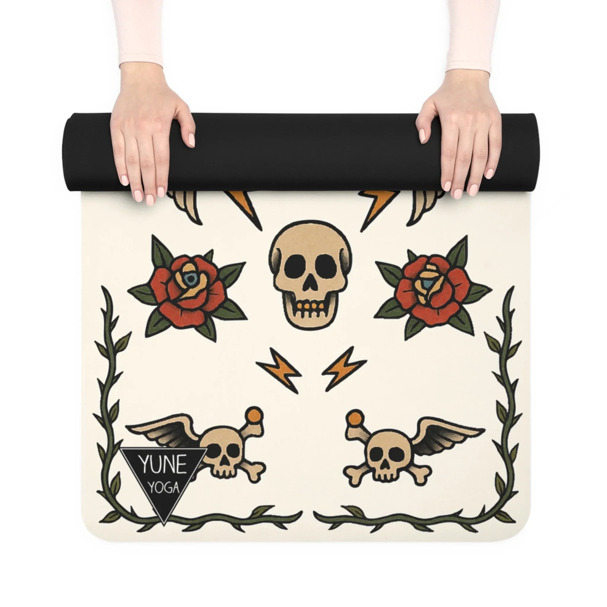 Baby Bat, Big Grip — Tattoo Series Yoga Mat | Yune Yoga - GilloServ